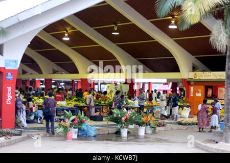 Mercato centrale, Port Vila, Vanuatu Foto Stock