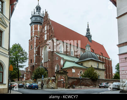 Corpus Christi basilica nel quartiere ebraico di Cracovia in Polonia, 16 settembre 2017 Foto Stock