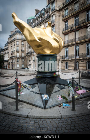 Il memorial dedicato alla Principessa Diana a Parigi Foto Stock