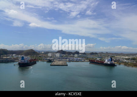 Sorvolamento del Porto di San Juan, Puerto Rico Foto Stock