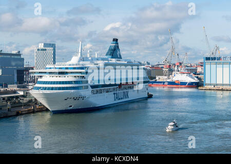 Tallink nave traghetto Silja Europa a Helsinki