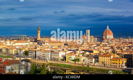 Vista aerea di Firenze Foto Stock