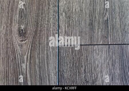 Grigio a grana di legno parquet Foto Stock