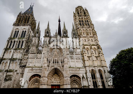 Rouen (Francia): Cathédrale primatiale Notre-Dame Foto Stock