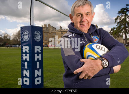 Vasca da bagno RFC coach Sir Ian McGreechan presso il bagno di allenamento a casa Farleigh, Farleigh Hungerford. Foto Stock