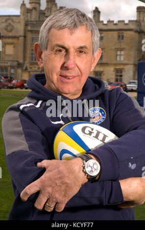 Vasca da bagno RFC coach Sir Ian McGreechan presso il bagno di allenamento a casa Farleigh, Farleigh Hungerford. Foto Stock