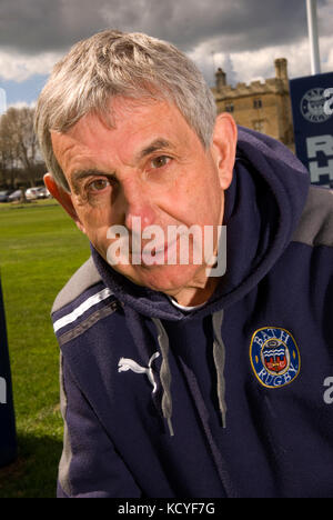 Vasca da bagno RFC coach Sir Ian McGreechan presso il bagno di allenamento a casa Farleigh, Farleigh Hungerford. Foto Stock