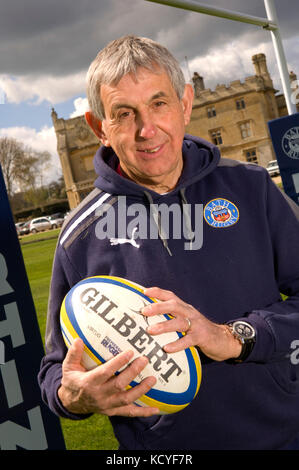 Vasca da bagno RFC coach Sir Ian McGreechan presso il bagno di allenamento a casa Farleigh, Farleigh Hungerford. Foto Stock