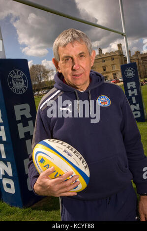 Vasca da bagno RFC coach Sir Ian McGreechan presso il bagno di allenamento a casa Farleigh, Farleigh Hungerford. Foto Stock