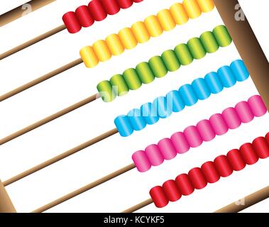 Giocattoli per i bambini - abacus Illustrazione Vettoriale
