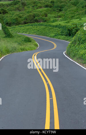 Piilani autostrada, Upcountry Maui, Hawaii, STATI UNITI D'AMERICA Foto Stock