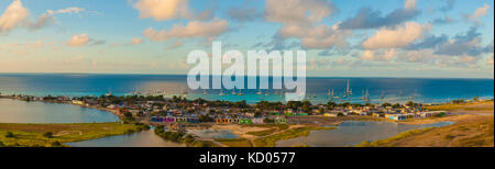 Gran Roque los roques venezuela panoramic Foto Stock