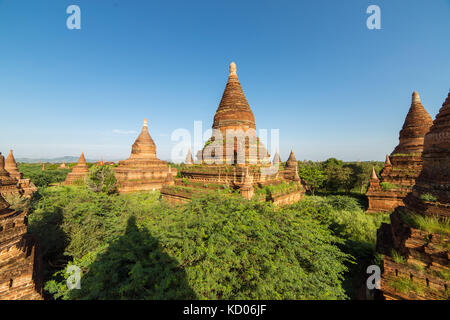 Old bagan pagode e templi in Myanmar Foto Stock