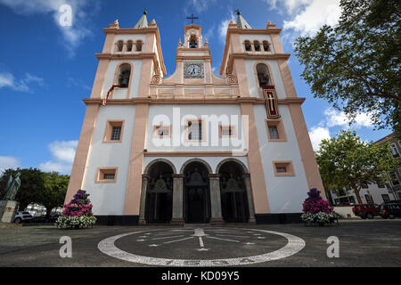 Cattedrale, cattedrale, Cattedrale Sé Catedral, Igreja de santissimo salvador da sé, angra do heroismo, patrimonio mondiale dell UNESCO Foto Stock