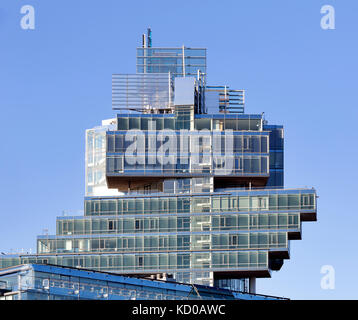 La Norddeutsche Landesbank, nordlb, sede centrale, deconstructivism, architetto behnisch, Aegidientorplatz, Hannover, Bassa Sassonia Foto Stock