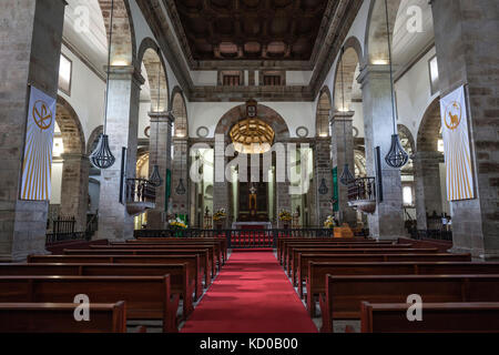 Cattedrale, cattedrale, Cattedrale Sé Catedral, Igreja de santissimo salvador da sé, vista interna, angra do heroismo Foto Stock