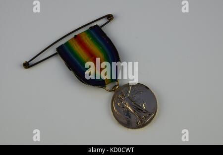 Ww1 britannico Medaglia Vittoria Foto Stock