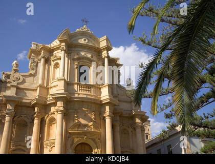 Cattedrale di Noto, noto, SICILIA, ITALIA, EUROPA Foto Stock