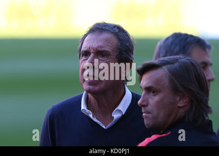 Lisbona, Portogallo. 08 ott 2017. EPF vice-presidente humberto coelho durante la squadra nazionale della sessione di formazione prima che la partita tra il Portogallo e la Svizzera a luz stadium a Lisbona il 8 ottobre 2017. ( Credito: bruno barros/alamy live news Foto Stock