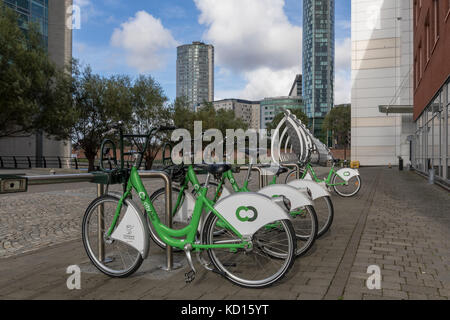 Liverpool Citybike stazione di noleggio Foto Stock