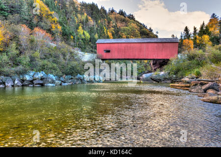 Punto wolfe ponte coperto, fundy national park, New Brunswick, Canada Foto Stock