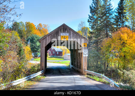 Trout creek #4 ponte coperto, urney, New Brunswick, Canada Foto Stock