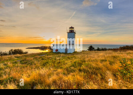 Sunrise, quaco Capo Faro, baia di Fundy, New Brunswick canada Foto Stock