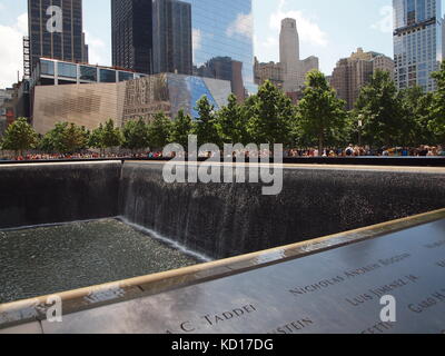 Settembre 11 Memorial, New York City Foto Stock