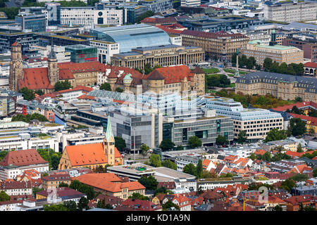 La città di Stoccarda, Baden-Wuerttemberg. Foto Stock