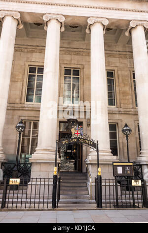 La Law Society edificio ingresso facciata, 113 Chancery Lane, Città di Londra, Regno Unito Foto Stock