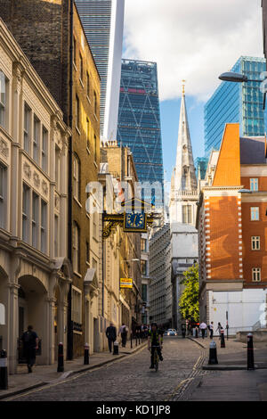 Visualizza la ricerca di Santa Maria in Colle, City of London antica Lane, London, Regno Unito Foto Stock