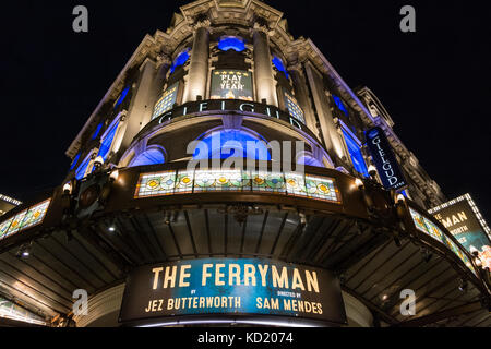 Il traghettatore di anime al Gielgud Theatre su Shaftesbury Avenue nella City of Westminster, Londra, Regno Unito Foto Stock