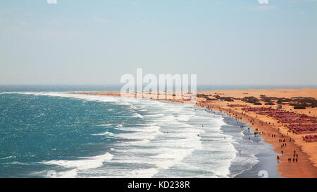 Spiaggia di Playa del Inglés, Gran Canaria, Isole canarie, Spagna. Foto Stock