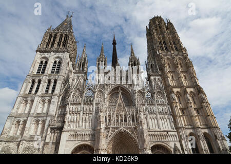 Cathédrale primatiale Notre-Dame de l'Assomption de Rouen, Normandia, Francia Foto Stock