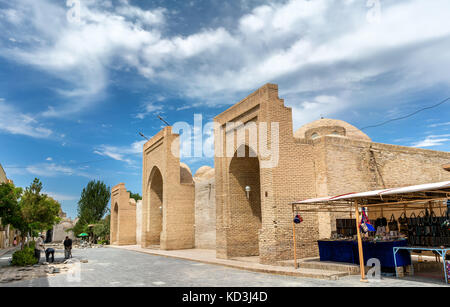 Tim abdulla khan, antico mercato della seta a Bukhara, Uzbekistan Foto Stock