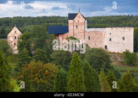 Finlandia heritage in isole Aland. kastelholm slott castello ricostruito. Punto di riferimento Foto Stock