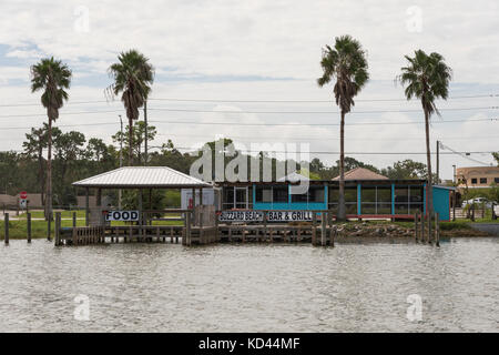 La poiana Beach Bar & Grill Waterfront Ristoranti sul Lago Eustis, Florida USA Foto Stock