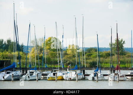 Ungarn, Westungarn, Fertörakos (Kroisbach) am Neusiedler See, Foto Stock