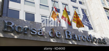 Stock Exchange Bolsa de Barcellona Catalogna Spagna Foto Stock