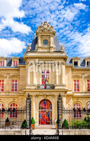 Mairie du 3e arrondissement, o il Municipio del 3° arrondissement di Parigi, Francia Foto Stock