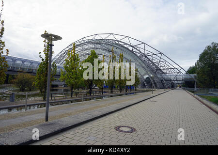 La fiera commerciale Messe city stadt Leipzig Germania deutschland . Foto Stock