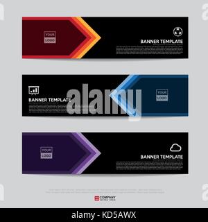 Progettazione di volantini, banner, brochure e schede modello,design banner per presentazioni aziendali,modello di intestazione,banner per il web template, Illustrazione Vettoriale