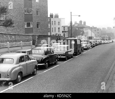 La Foto Deve Essere Accreditata ©Alpha Press 050000 29/01/1962 Ingorghi Stradali Durante Gli Scioperi Ferroviari E Degli Autobus Sulla Blackheath Hill Nel Sud-Est Di Londra Foto Stock