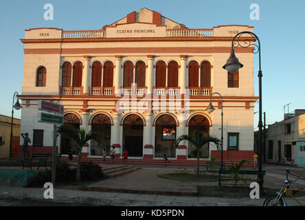 Teatro Pricipal, città Camagüey, Cuba Foto Stock