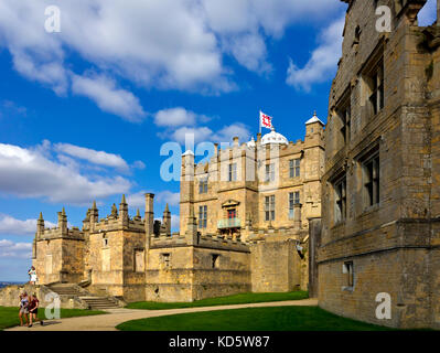 Il castello di Bolsover Derbyshire England Regno Unito costruito nel XVII secolo dalla famiglia Cavendish. Foto Stock