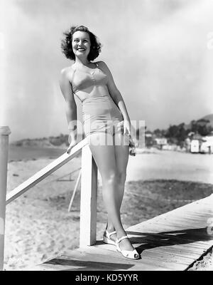 Brenda JOYCE (1917-2009) attrice statunitense del cinema nel 1942 Foto Stock