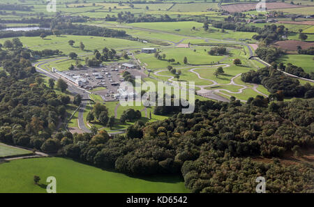 Vista aerea di Oulton Park circuito Racing Foto Stock