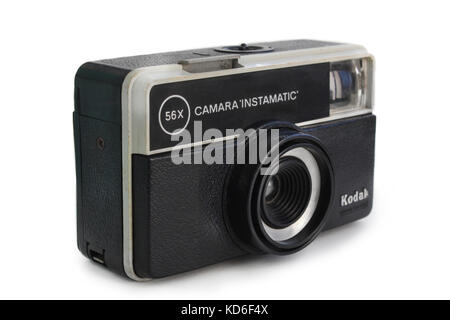 Kodak instamatic fotocamera vintage, close-up. Foto Stock