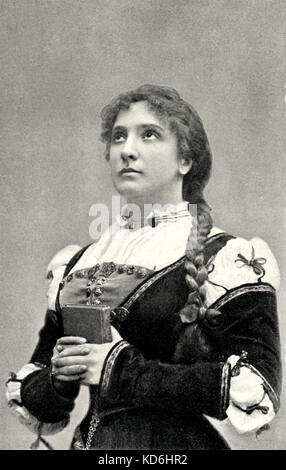 Nellie Melba come Marguerite in Gounod 'Faust'. Australian soprano, 1861-1931. Foto di Aimé Dupont. Foto Stock