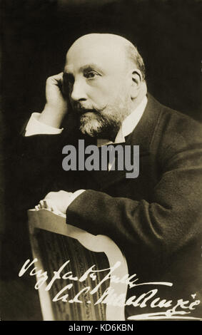 Sir Alexander Campbell Mackenzie, il compositore britannico ed educatore, 1847-1935. Firmato, autografato. Foto Stock